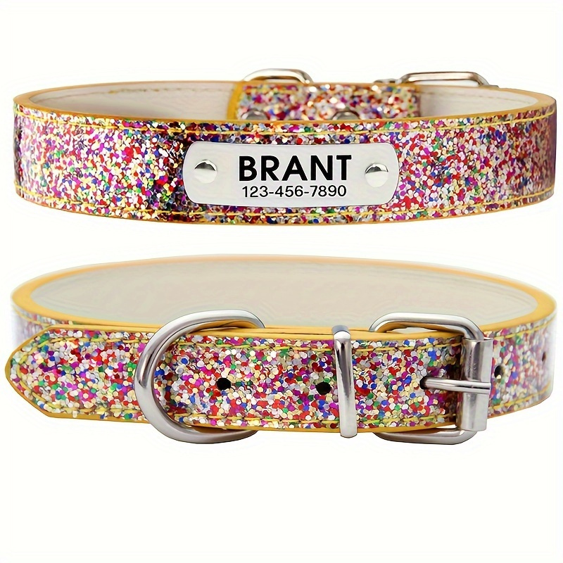 Heavy Equipment Cat - Customized Personalized Leather Dog Collar with