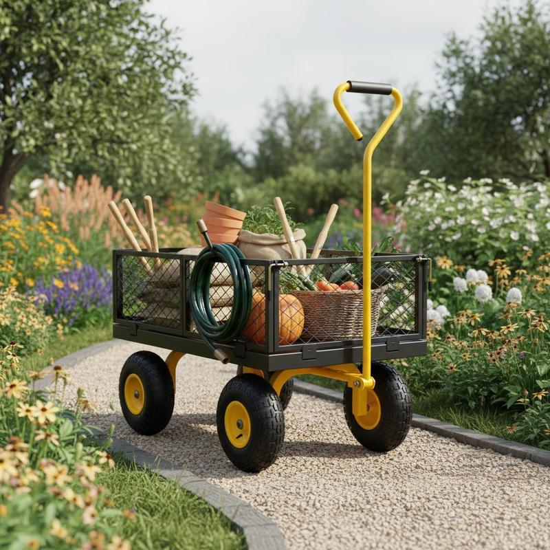 Steel Garden Cart 900 Lbs For  - огляд і ціна Heavy Equipment Yard