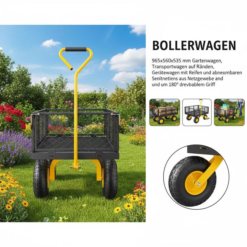 Steel Garden Cart 900 Lbs For  - огляд і ціна Heavy Equipment Yard