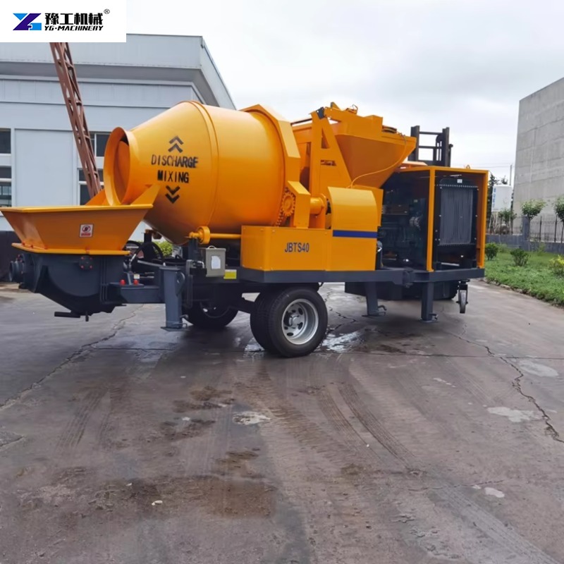 Trailer-mounted Electric Concr - огляд і ціна Concrete Mixer Machine