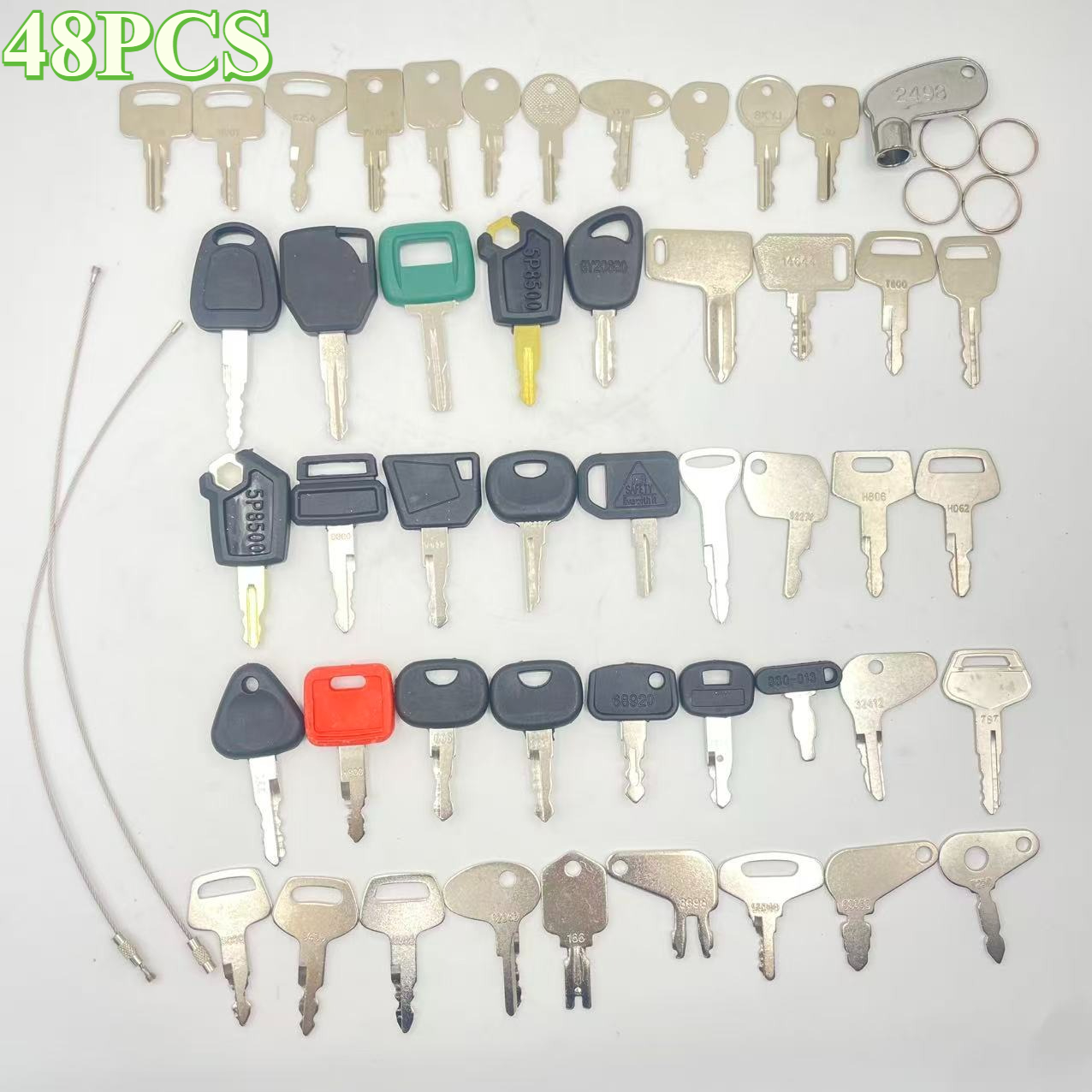 48PCS Heavy Equipment Keys Set - огляд і ціна Heavy Equipment Bobcat