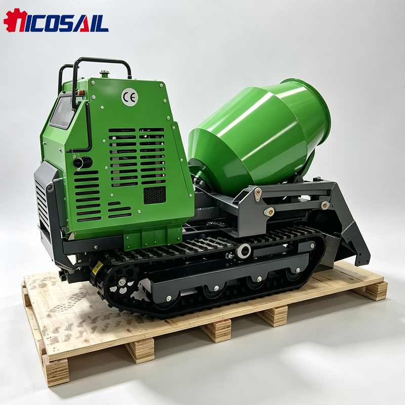 Mini Tracked Mixer Dumper Craw - огляд і ціна Concrete Mixer Machine