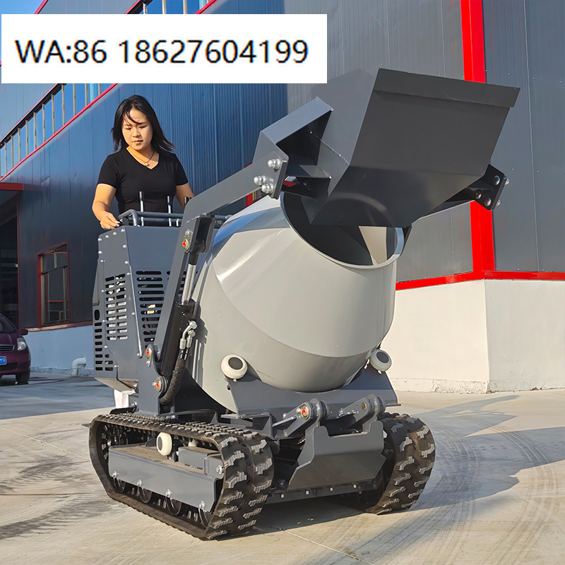 750kg Compact Crawler Concrete - огляд і ціна Concrete Mixer Machine