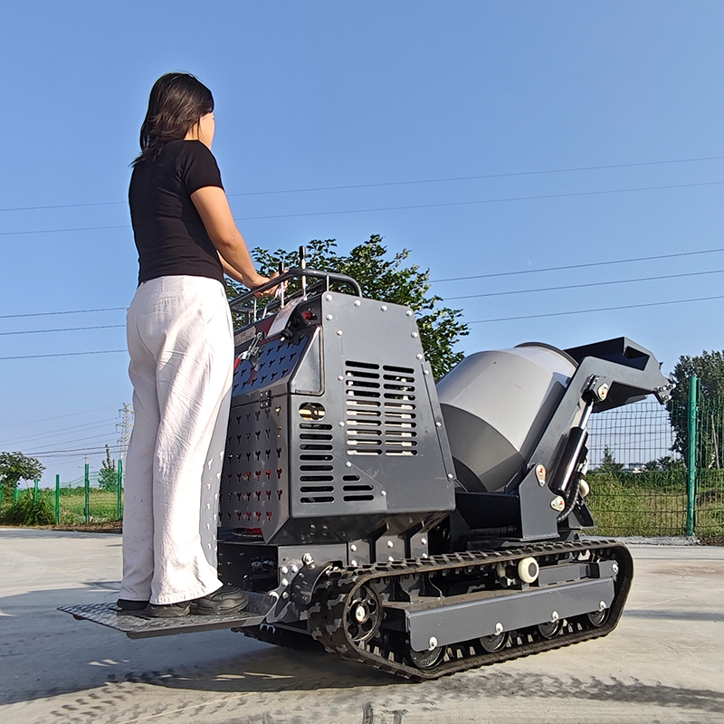 750kg Compact Crawler Concrete - огляд і ціна Concrete Mixer Machine