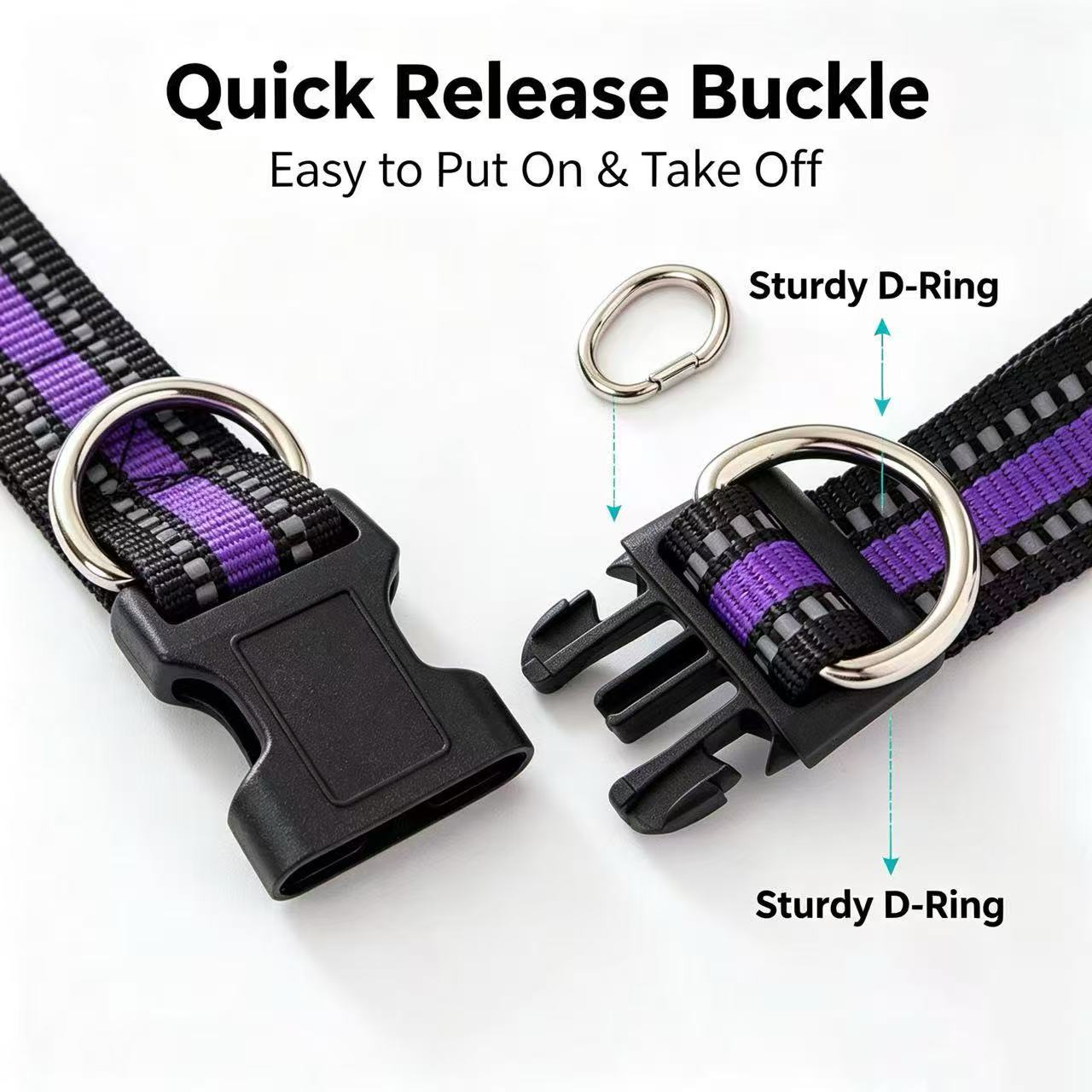 Double D-Ring Reflective Dog C - огляд і ціна Heavy Equipment Cat