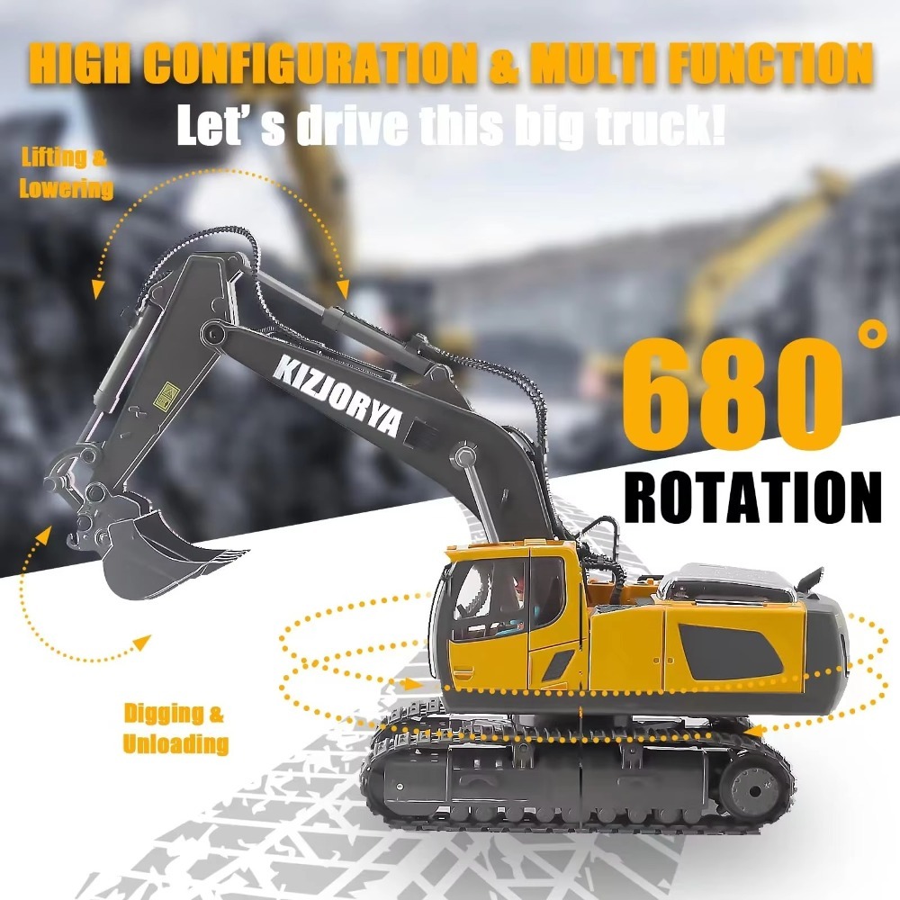 2.4G Remote Control Excavator  - огляд і ціна Heavy Equipment Games