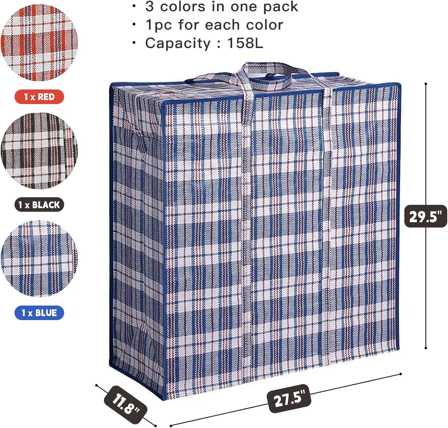 3 Pack 158L Extra Large Heavy- - огляд і ціна Heavy Equipment Handling