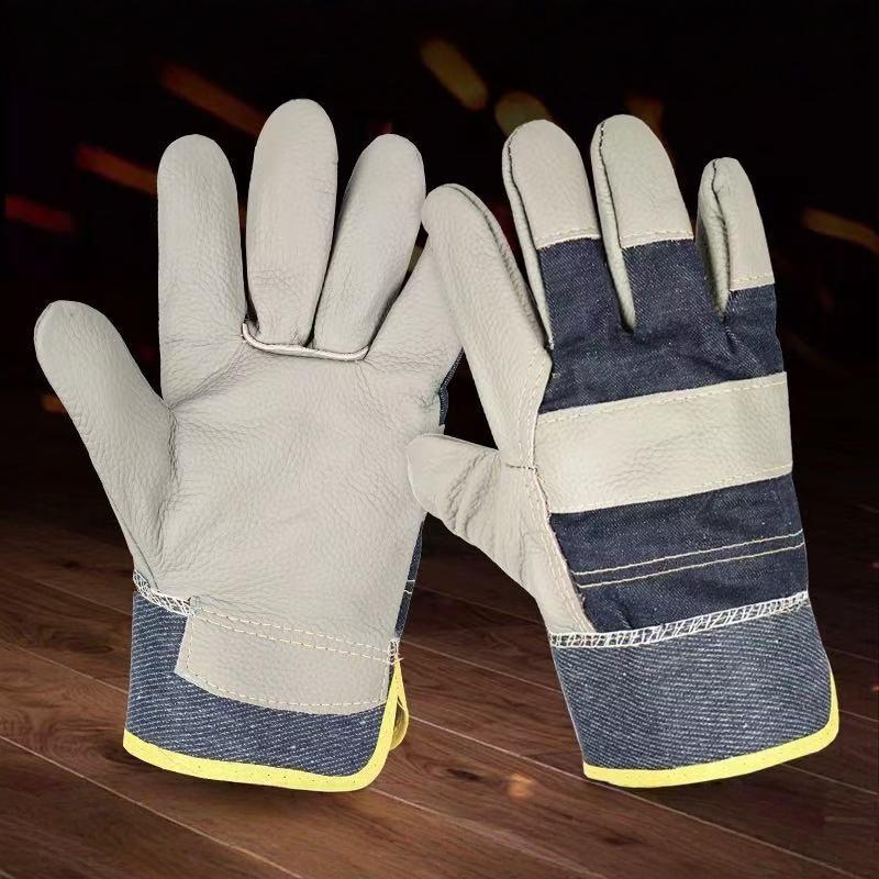 1 Pair Cowhide Denim Gloves Th - огляд і ціна Heavy Equipment Yard